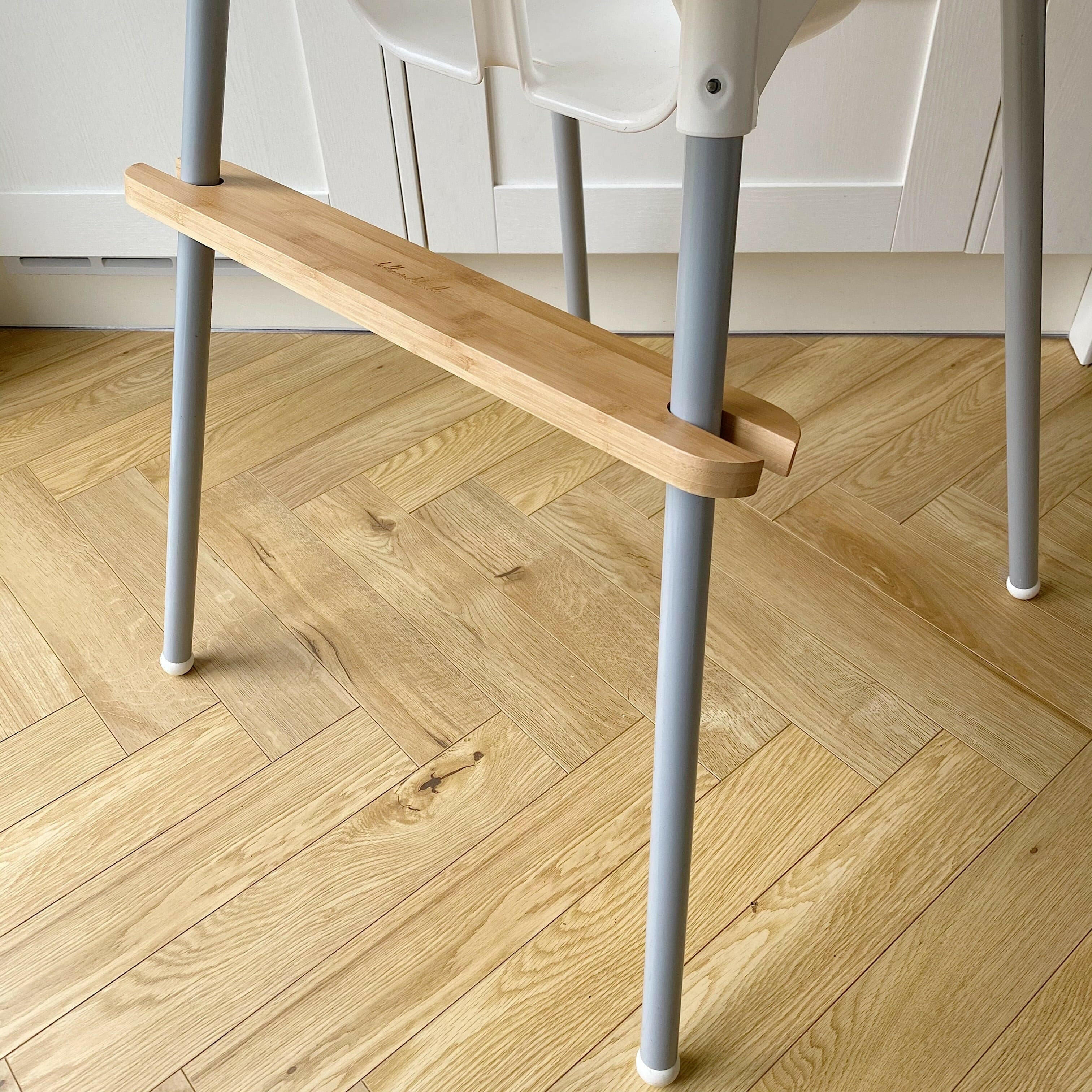 IKEA High Chair Foot Rest - Bamboo Wood, Bobbin and Bumble