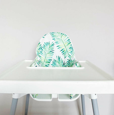 IKEA Highchair Cushion Cover - Tropical Leaf Print | Bobbin and Bumble.