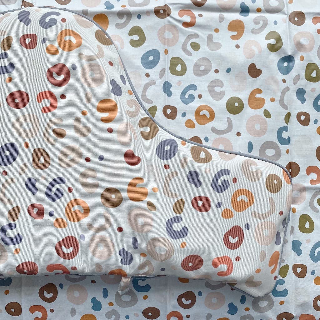IKEA Highchair Cushion Cover - Colourful Cheetah Print | Bobbin and Bumble.