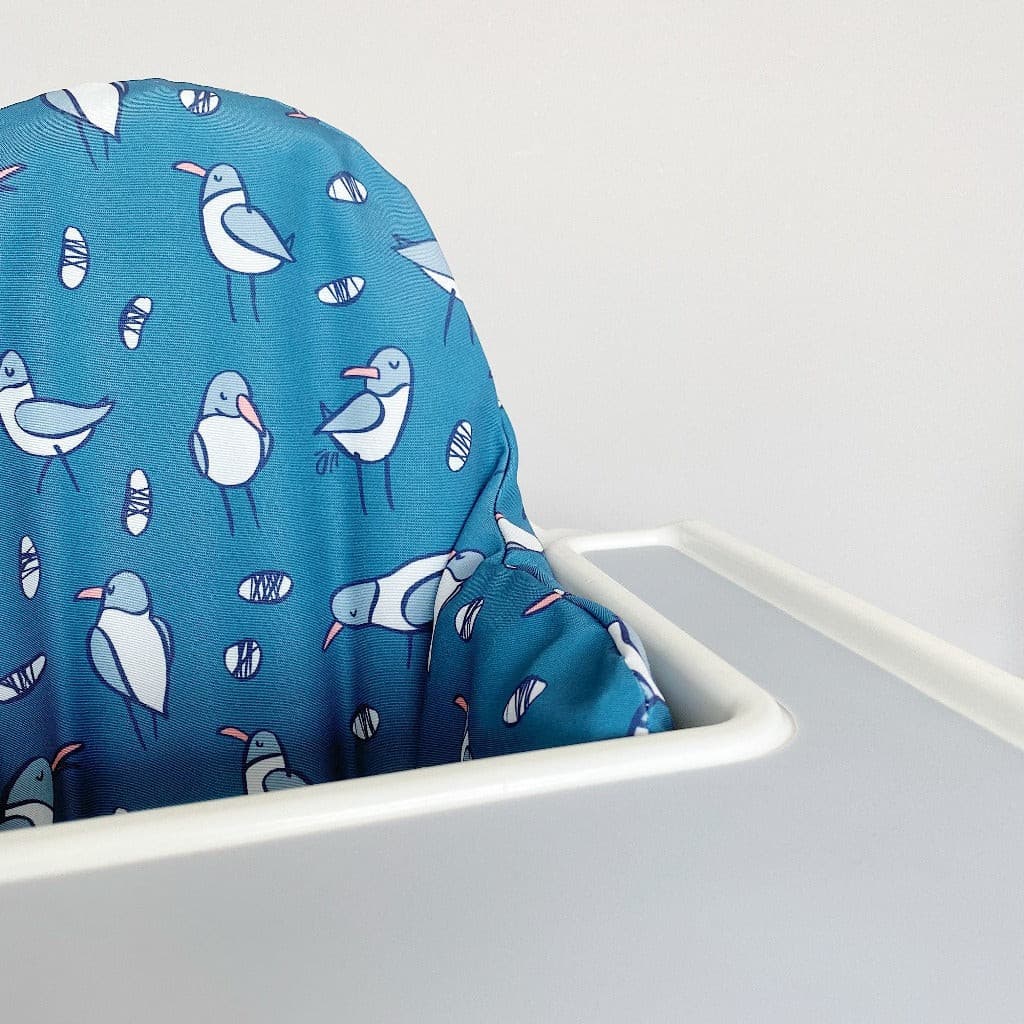 IKEA Highchair Cushion Cover - Pigeon Bird Print | Bobbin and Bumble.