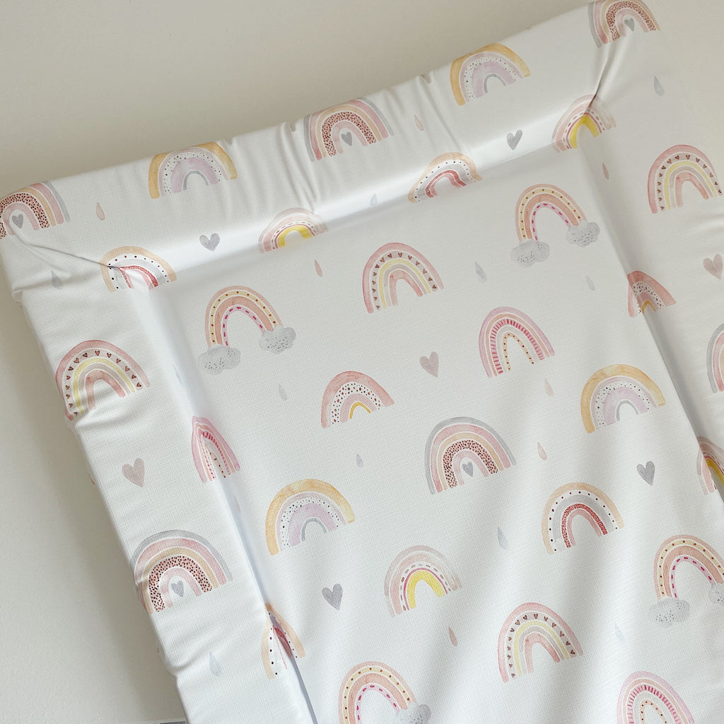 Deluxe Baby Changing Mat - Beau Rainbow Print | Bobbin and Bumble.