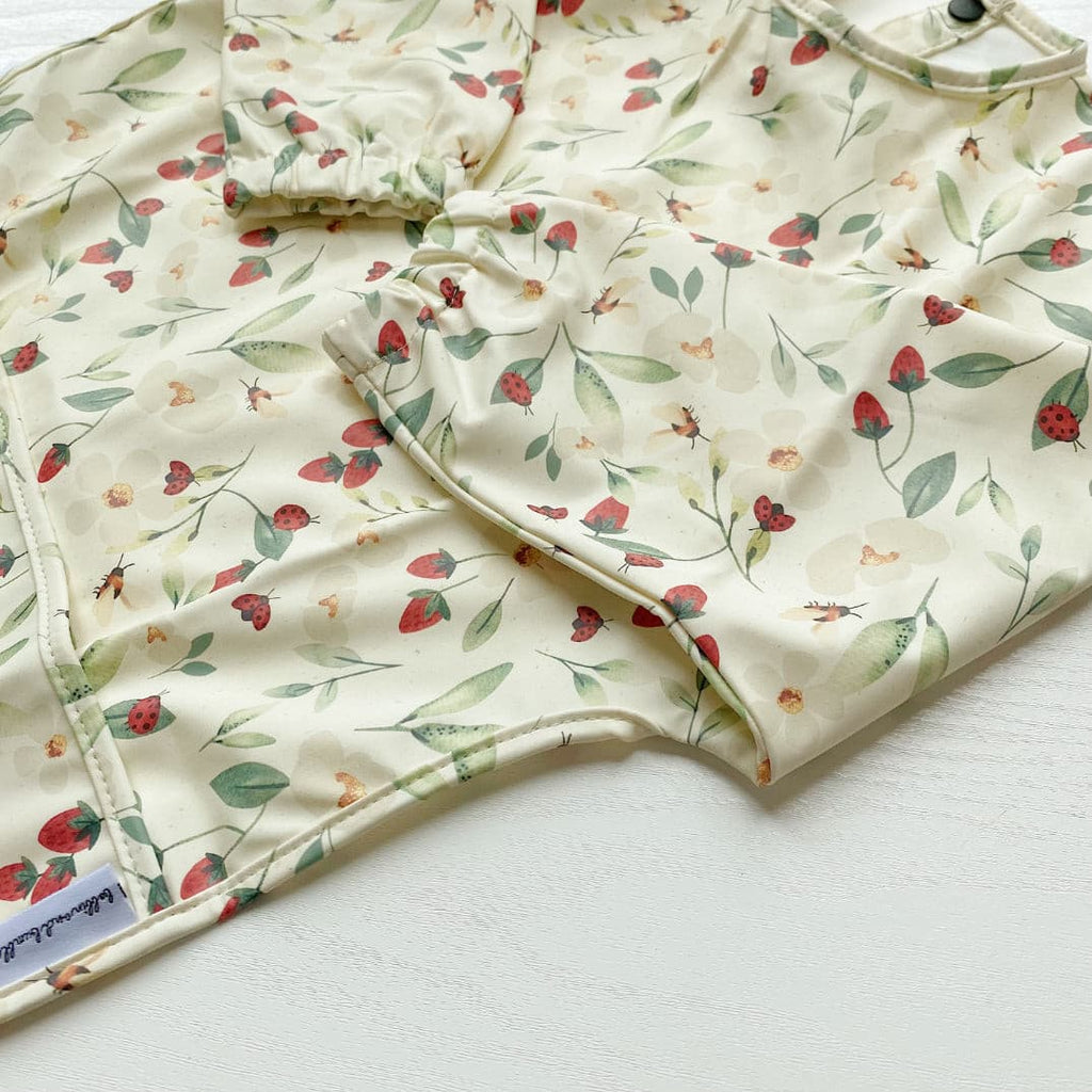Long Sleeved Bib - Bramble Print | Bobbin and Bumble.