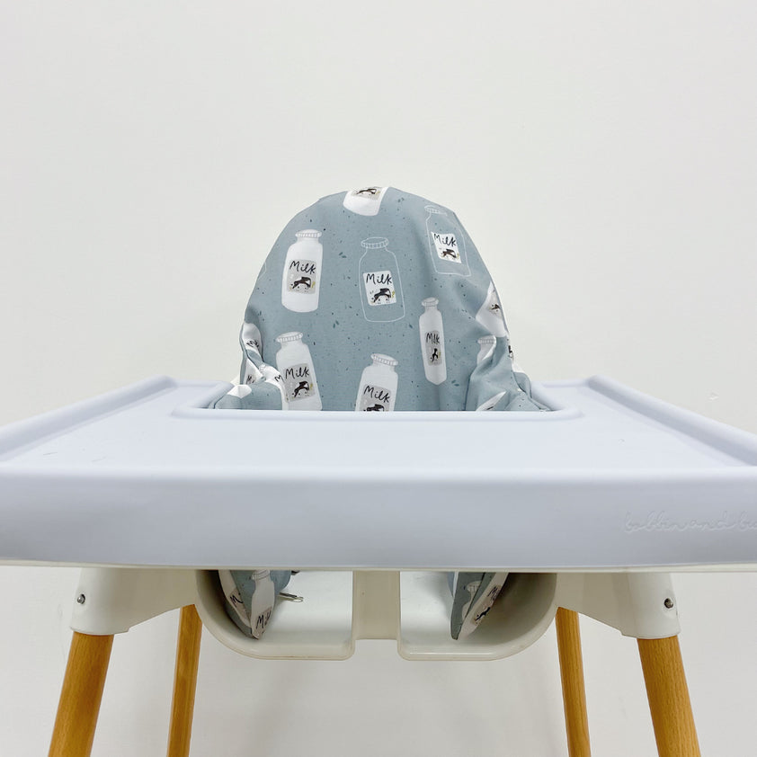 IKEA Highchair Cushion Cover Milk Cow Print Bobbin and Bumble