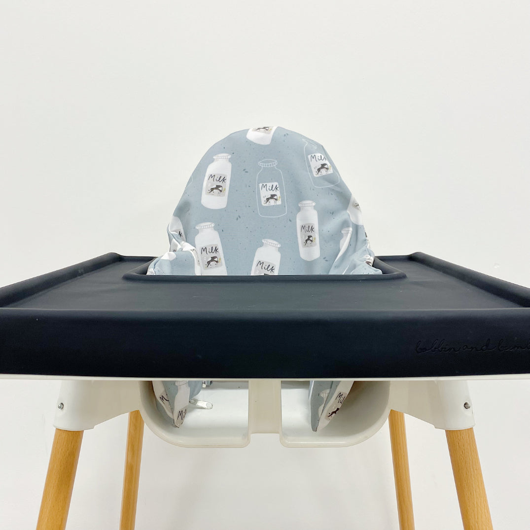 IKEA Highchair Cushion Cover Milk Cow Print Bobbin and Bumble