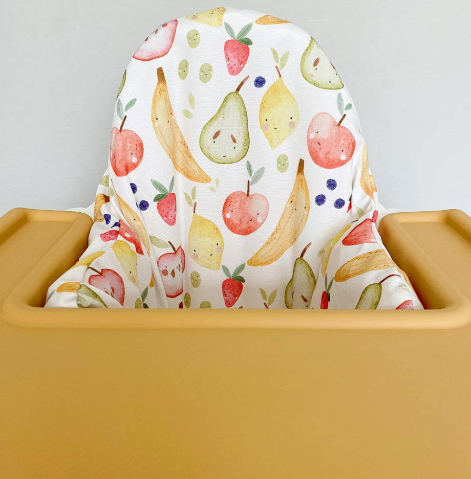 IKEA Highchair Cushion Cover Fruit Squash Print Bobbin and Bumble