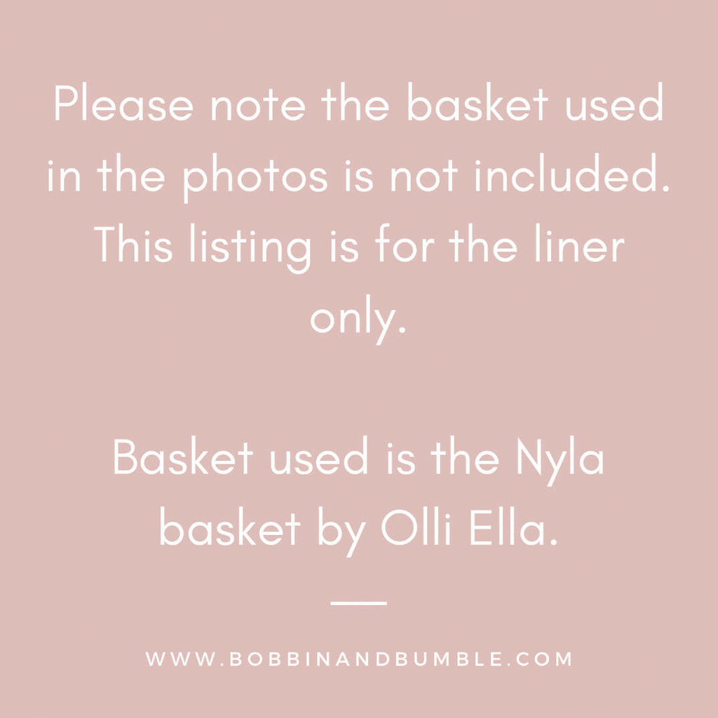 Basket Changing Mat - Gold Leaf Print | Bobbin and Bumble.