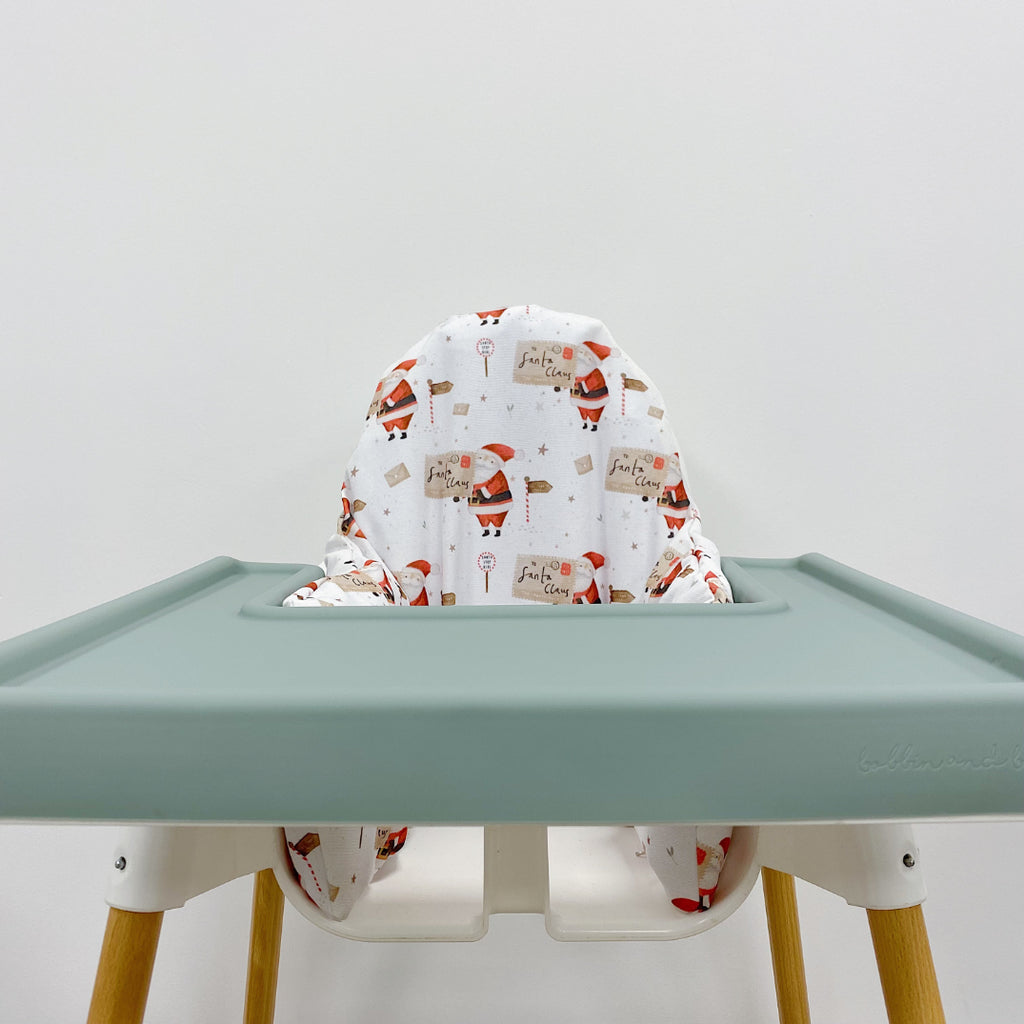 Christmas IKEA High Chair Cushion Cover - A Letter to Santa Print | Bobbin and Bumble.