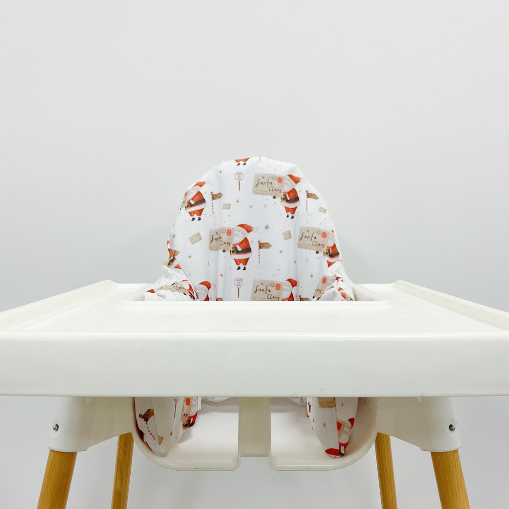 Christmas IKEA High Chair Cushion Cover - A Letter to Santa Print | Bobbin and Bumble.