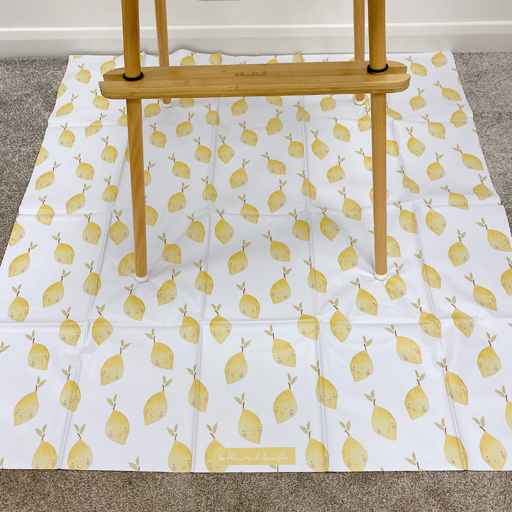 Splash Mat -  Lemon Print | Bobbin and Bumble.