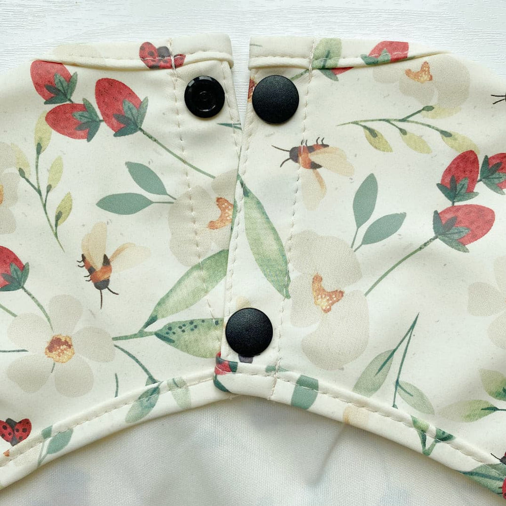 Long Sleeved Bib - Bramble Print | Bobbin and Bumble.