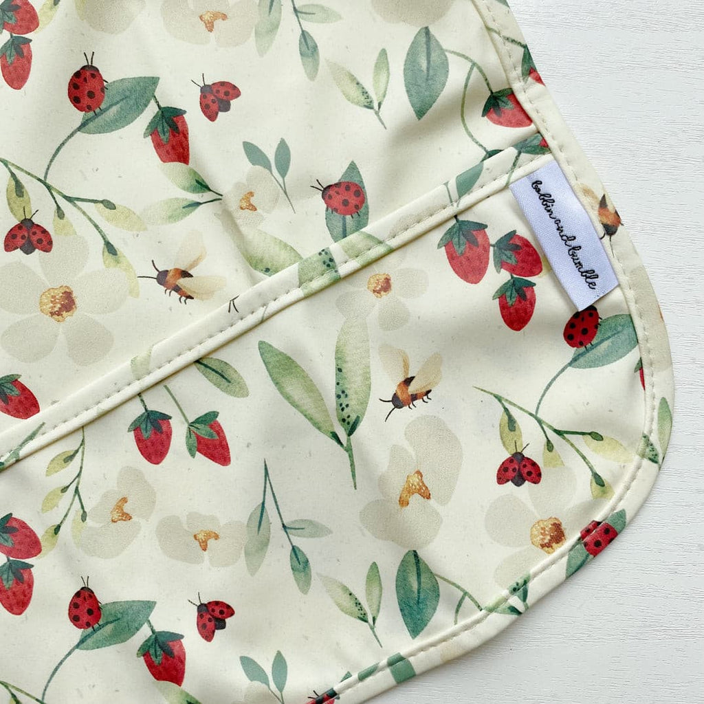 Long Sleeved Bib - Bramble Print | Bobbin and Bumble.