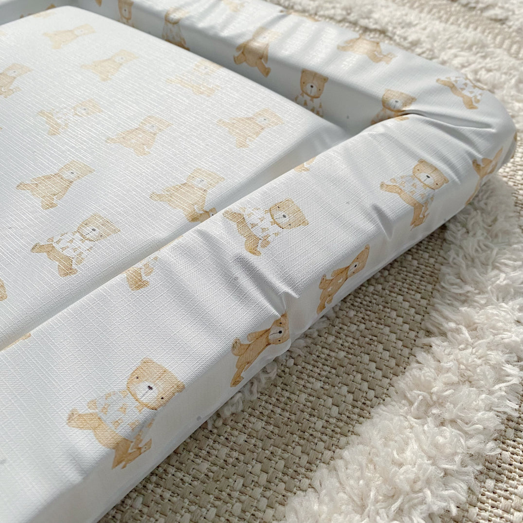 Deluxe Baby Changing Mat - Teddy Bear Print | Bobbin and Bumble.