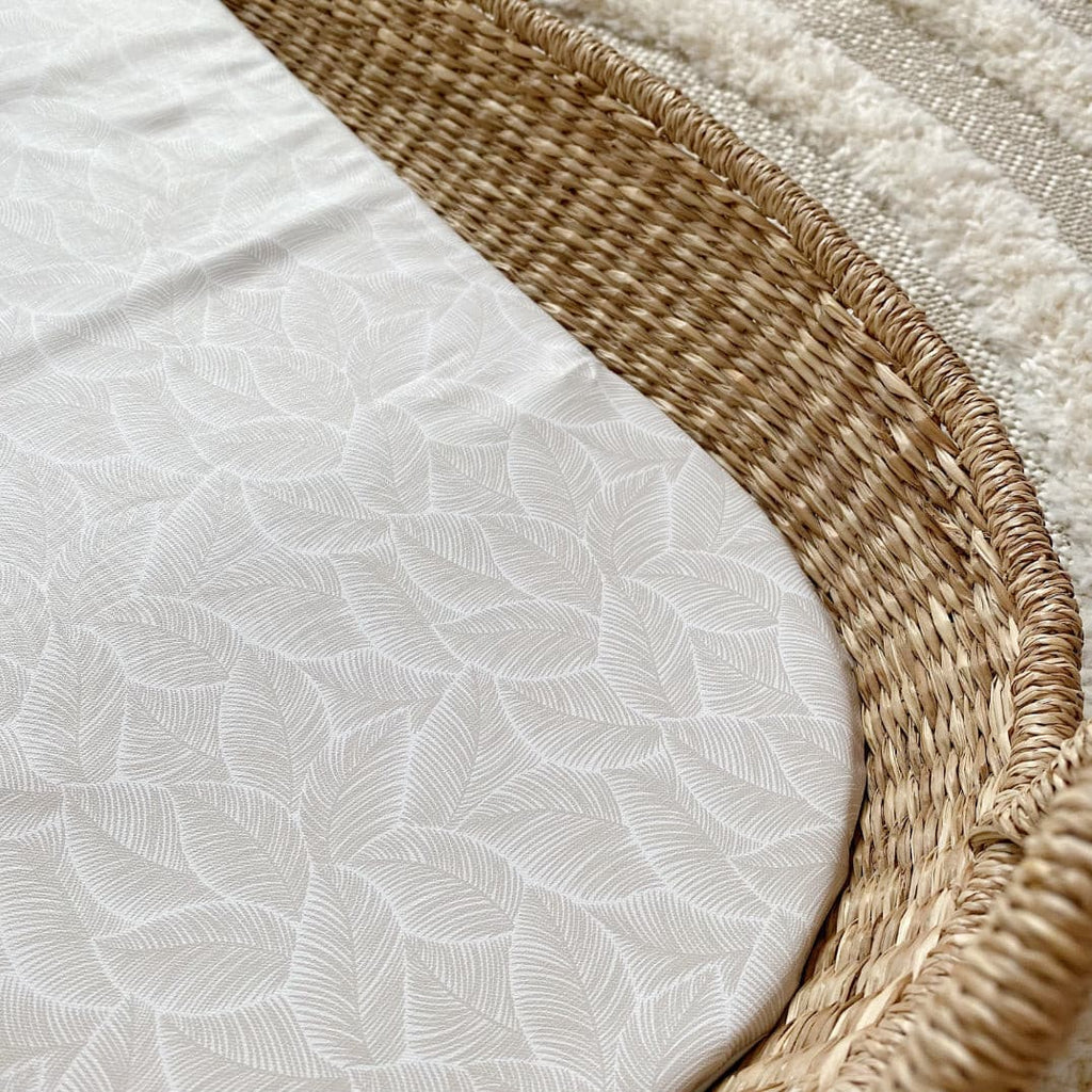 Basket Changing Mat - Gold Leaf Print | Bobbin and Bumble.