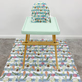 Splash mat - Vegetable Garden Print | Bobbin and Bumble.