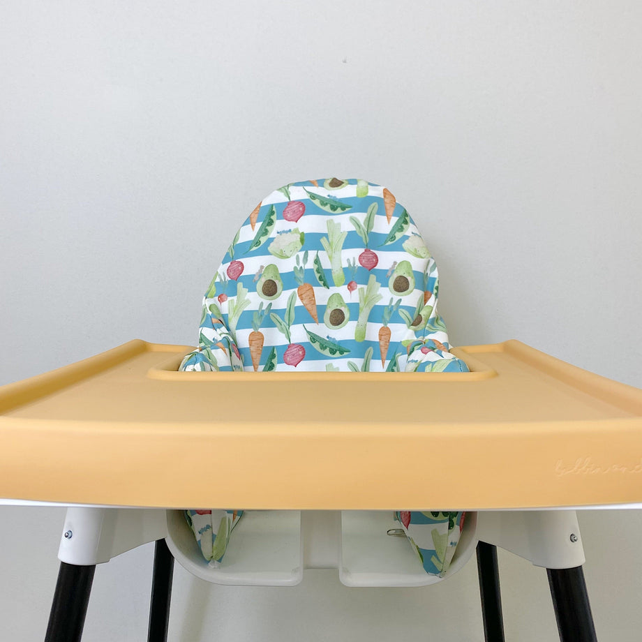 IKEA Highchair Cushion Cover Vegetable Patch Bobbin and Bumble