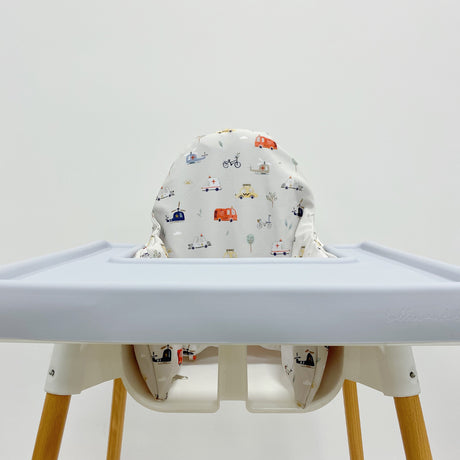 IKEA Highchair Cushion Cover - Traffic Print | Bobbin and Bumble.